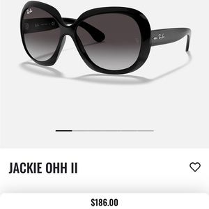 Jackie OHH  Rayban black sunglasses